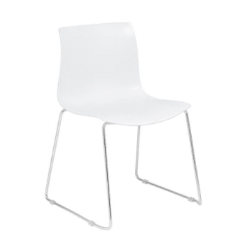Image for Boss Office Products Guest Chair With Chrome, White, Case Of 4 from HD Supply