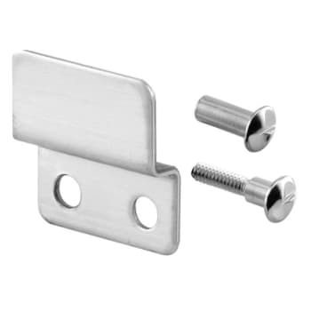 Image for Sentry Slide Lock Keeper, 7/8 In. Hole Centers, Stamped Stainless Steel, Satin from HD Supply