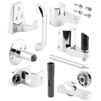 Image for Sentry Door Latch Set, 1-1/4 In., Pilaster, Zamak, Chrome, Outswing, Round Kit from HD Supply