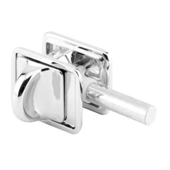 Sentry Concealed Slide Latch, 1-3/4 In., Diecast Zamak, Chrome Plated, Fasteners
