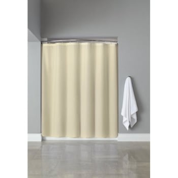 Image for Hooked Style Nylon Shower Curtain 72 X 72" Beige Case Of 12 from HD Supply
