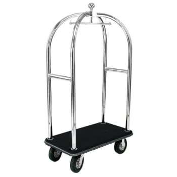 Image for Forbes Birdcage Bellman’s Luggage Cart (Black/stainless) from HD Supply