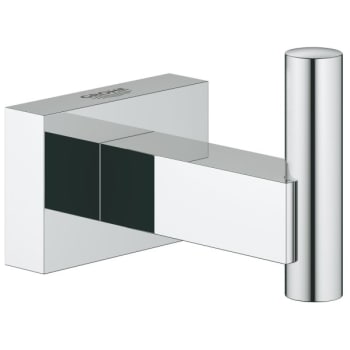 Image for Grohe Essentials Cube Robe Hook, Chrome, Concealed Fasteners from HD Supply