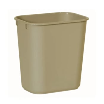 Rubbermaid Commercial 13 Qt. Small Trash Can (Beige)