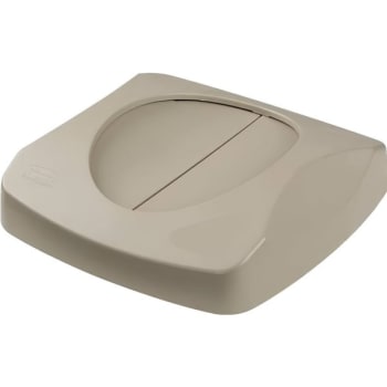 Image for Rubbermaid 23 Gallon Untouchable Square Swing Trash Can Lid (Beige) from HD Supply