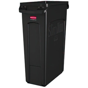 Rubbermaid Commercial Slim Jim 23 Gallon Trash Can W/ Venting Channels ...