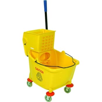 Image for Generic 35 Quart Plastic Mop Bucket Side-Press w/ Wringer from HD Supply