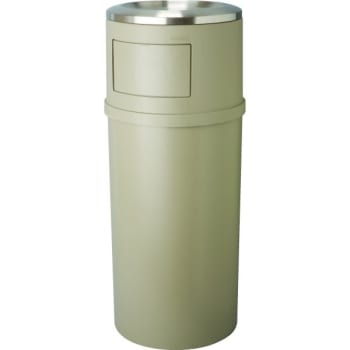 Image for Rubbermaid Ash/Trash Classic Container w/ Doors (Beige) from HD Supply