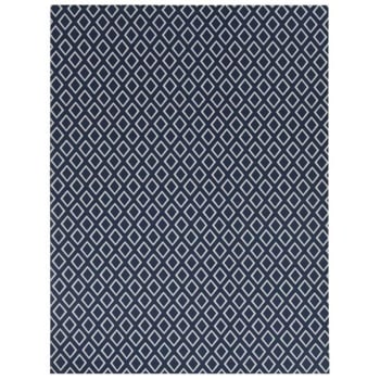 Image for Foss Floors Diamond Rug - Blue/White, 6x8 from HD Supply