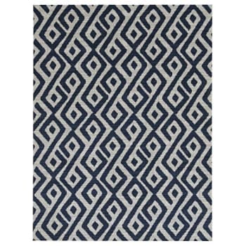 Foss Floors Abstract Rug - Blue/White, 6x8