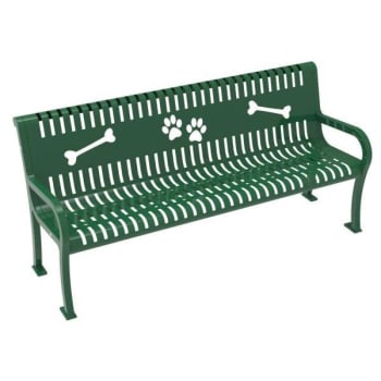 Image for Barkpark® By Ultrasite® 954 Contour Wave Bench - Green from HD Supply