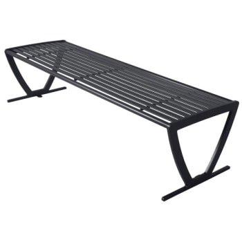 Image for Ultrasite® 6' Augusta Bench With Out Back, No Armrest - Black from HD Supply