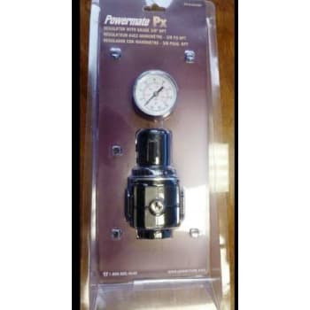 Image for Powermate  Px 3/8 Air Line Regulator W/ Gauge 5-150 Psi, 4-port from HD Supply