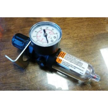 Image for Powermate  019-0345ct 1/4 Air Line Filter & Regulator, Clear Bowl With Gauge from HD Supply