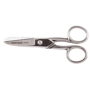 Image for Klein Tools® G100CS Carbon Steel Electrician Scissor 5.25" W/Stripping Notches from HD Supply