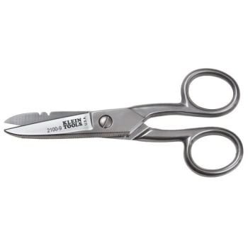Image for Klein Tools® Stainless Steel Electrical Scissors 5.25" W/Serrated Teeth from HD Supply