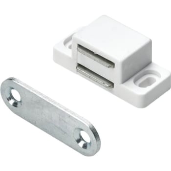 Image for Hettich Magnetic Catch, Small, White, Package Of 25 from HD Supply