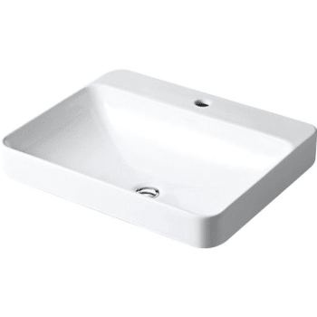 Image for Kohler Vox Rectangle Vessel Bathroom Sink With Single Faucet Hole from HD Supply