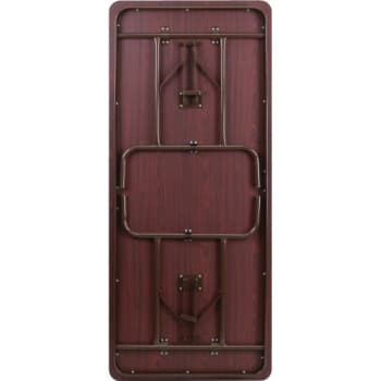Flash Furniture 30'' X 72'' Rectangular High Pressure Mahogany Laminate Folding Banquet Table