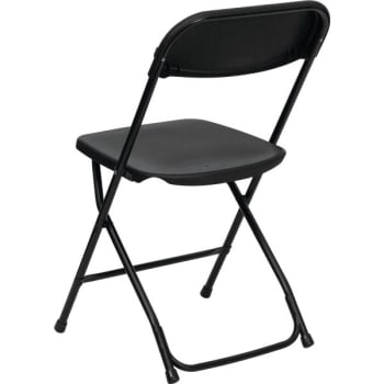 Image for Flash Furniture Hercules Series 800 Lb. Capacity Premium Black Plastic Folding Chair from HD Supply