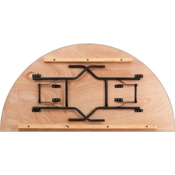Flash Furniture 72'' Half-Round Wood Folding Banquet Table