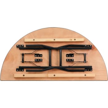 Image for Flash Furniture 48'' Half-Round Wood Folding Banquet Table from HD Supply