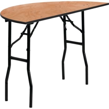 Image for Flash Furniture 48'' Half-Round Wood Folding Banquet Table from HD Supply