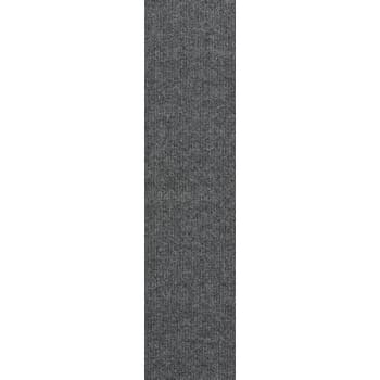 Foss Floors Premium Self-Stick Cut Edge Sky Grey Carpet Tile Planks, Case Of 16