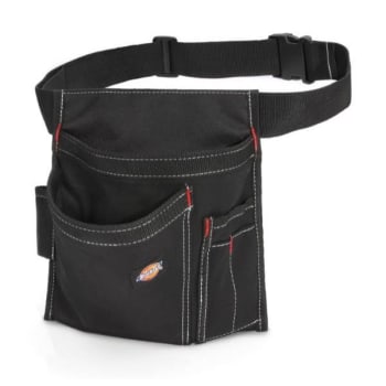 Dickies 5 Pocket Single Side Tool Pouch/Work Apron, Black