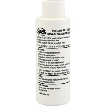Image for SAS Safety® Eye Wash Station Water Preservative, 4 Oz from HD Supply