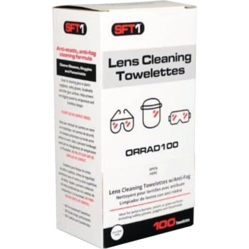 Certified Safety Lens Cleaning Towelette Box Of 100