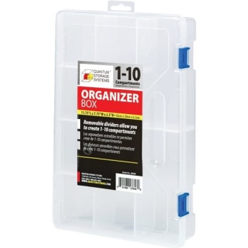 Image for Quantum Storage Systems® Clear 1-10 Compartment Storages Boxes from HD Supply