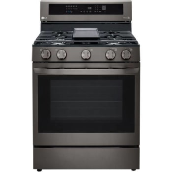 LG 5.8-Cu Ft Gas Convection Smart Range, Black Stainless Steel