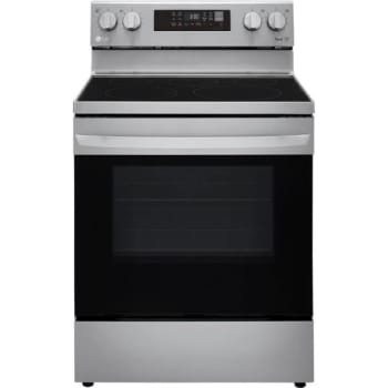 LG 6.3 Cu Ft Electric Smart Range With Easy Clean And Air Fry Stainless Steel