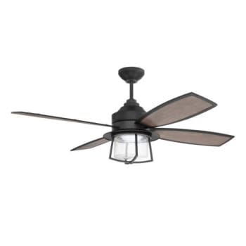 Image for Craftmade™ Waterfront 52 in Outdoor Ceiling Fan w/ Light (Flat Black) from HD Supply