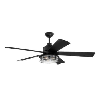 Image for Craftmade™ Garrick 56 in. 5-Blade LED Ceiling Fan w/ Light (Black) from HD Supply