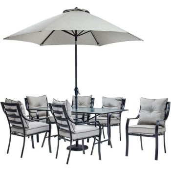 Image for Hanover Lavallette 7 Piece Steel Outdoor Patio Dining Set from HD Supply