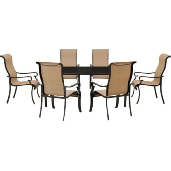 Image for Hanover Brigantine 7 Piece Rust Free Aluminum Outdoor Patio Dining Set from HD Supply