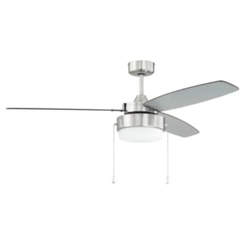 Craftmade™ Intrepid 52 in Indoor Ceiling Fan w/ Light (Brushed Polished Nickel)