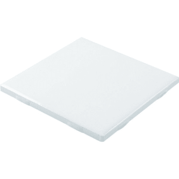 Daltile® Countertop Ceramic Tile, 4-1/4 x 4-1/4", White Semi-Gloss Box Of 100