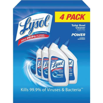 Lysol Disinfectant Toilet Bowl Cleaner, Wintergreen Scent, 32 Oz Package Of 4