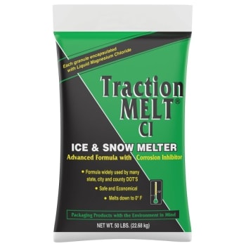 Traction Melt® CI Ice Melt, 50 Lb, Down To 0° F Melting Power