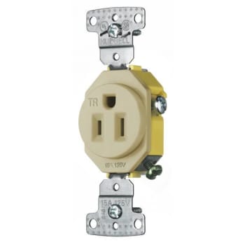 Image for Hubbell® 15 Amp 125 Volt Residential Grade Duplex Standard Outlet (10-Pack) (Ivory) from HD Supply