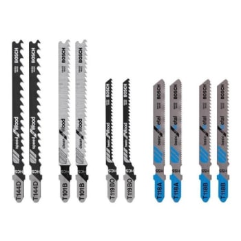 Image for Bosch 10-Piece T-Shank Jigsaw Blade Assortment from HD Supply