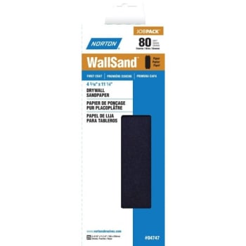 Image for Norton 4-3/16 X 11" Wallsand Drywall Die-Cut Sanding Sheets 25/pk from HD Supply