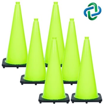 Image for Mr. Chain 28 Safety Green Traffic Cones  Package Of 6 from HD Supply