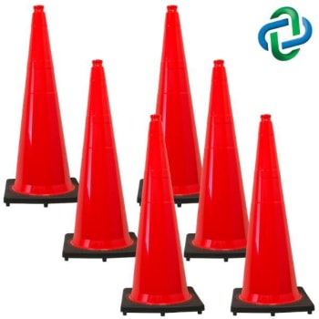 Mr. Chain 28 Orange Traffic Cones  Package Of 6