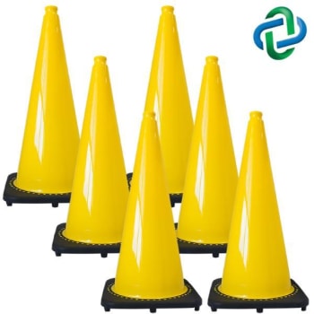 Image for Mr. Chain 28 Yellow Traffic Cones  Package Of 6 from HD Supply