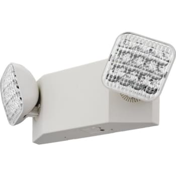 Lithonia Lighting® LED Emergency Unit, Square Heads, White, Pack of 6