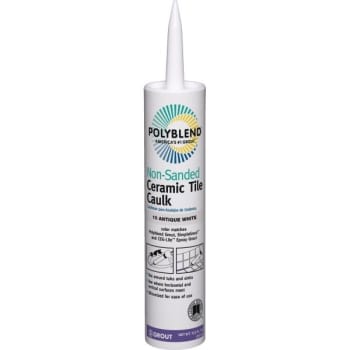 10 5 Oz Polyblend Ceramic Tile Caulk Non Sanded 10 Antique White Hd Supply